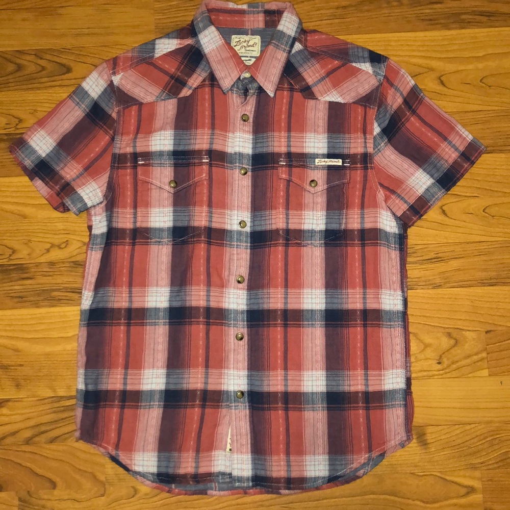 Lucky Brand “Sportswear” Short Sleeve Button-Up